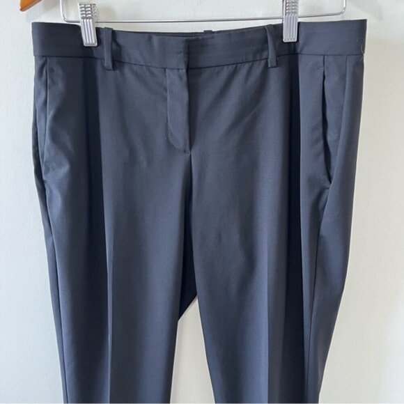 THEORY Testra 2B Stretch Wool Black Pants Size 8 - Picture 6 of 13